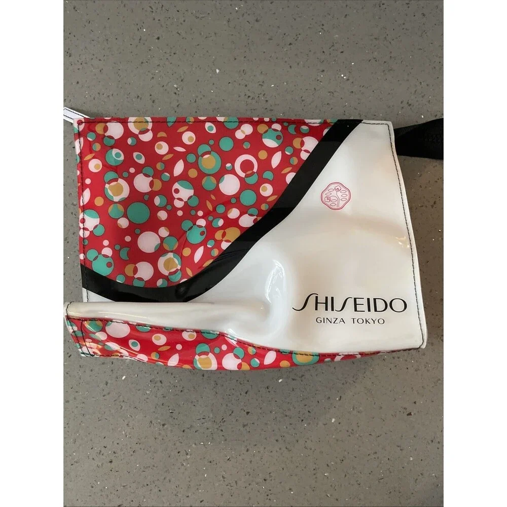 Shiseido Ginza Tokyo Waterproof  PVC  Cosmetic Makeup Bag